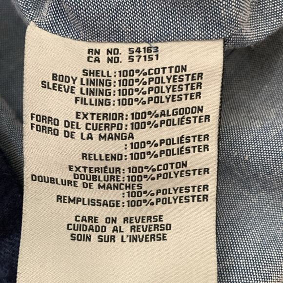 Men’s Levi’s Navy Blue Plaid Cotton Zip & Button Up Shacket - Picture 6 of 6